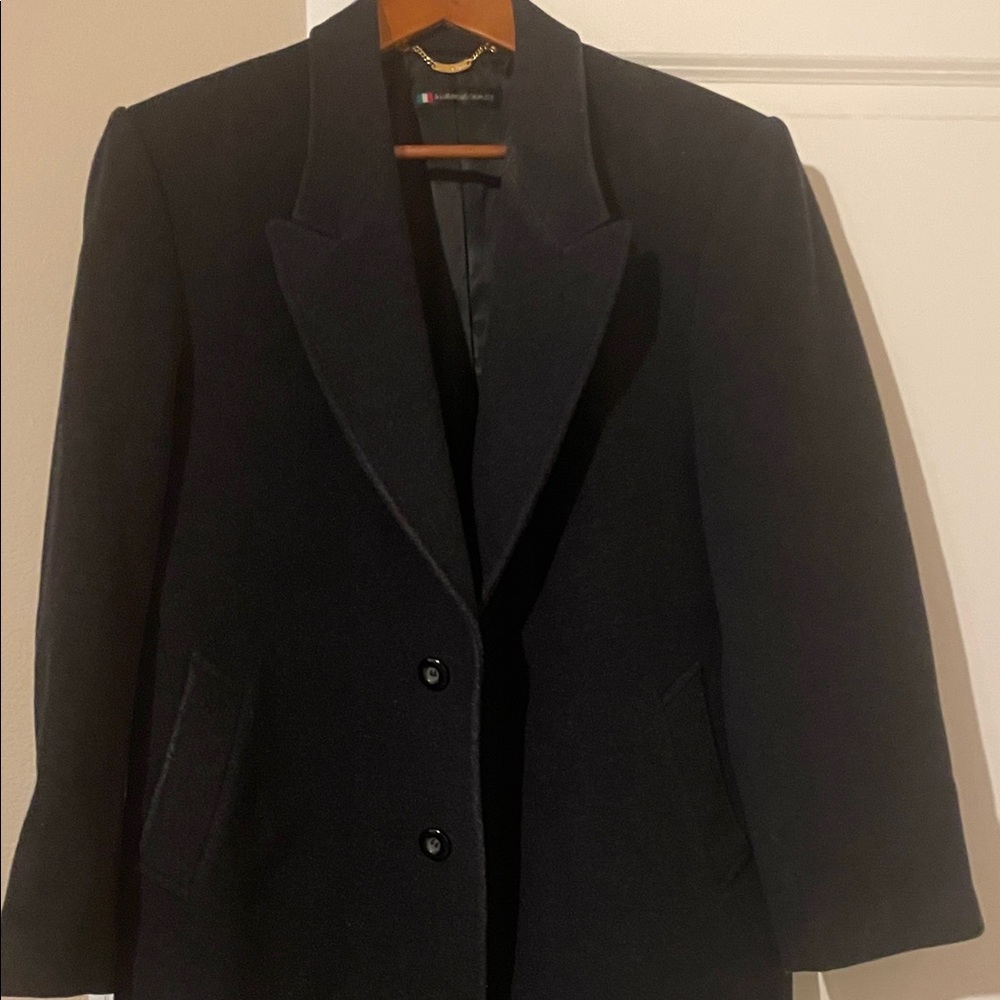 Black Blazer with Button Closure